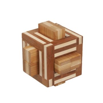 Fridolin - Joc logic IQ din lemn bambus Double sticks