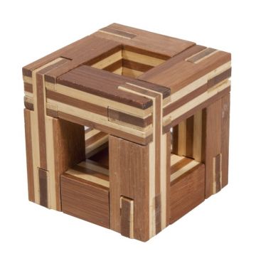 Fridolin - Joc logic IQ din lemn bambus Magic frame