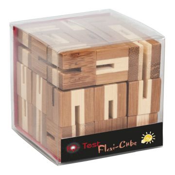 Fridolin - Joc logic puzzle 3D din bambus Flexi-cub
