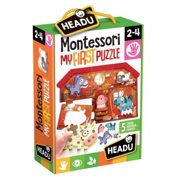 Headu - Montessori Primul meu puzzle Ferma