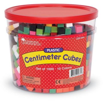 Learning Resources - Cuburi multicolore 1cm