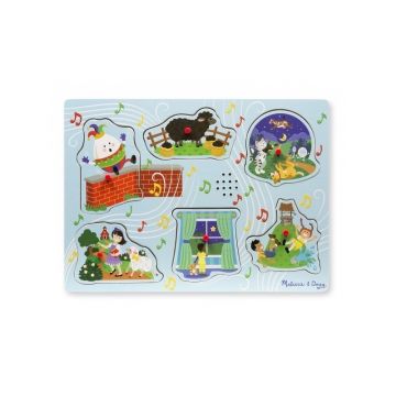 Melissa & Doug - Puzzle cu sunete Cantecele copilariei 2 - Melissa and Doug