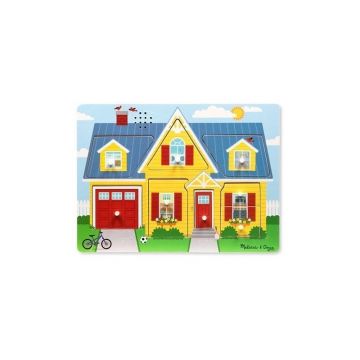 Melissa & Doug - Puzzle cu sunete Casa mea Melissa and Doug