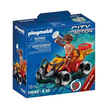 Playmobil PM71040 Vehicul Pullback de Salvare pe Plaja