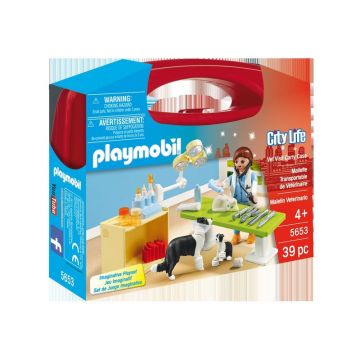 Playmobil - Set Portabil - In Vizita La Veterinar