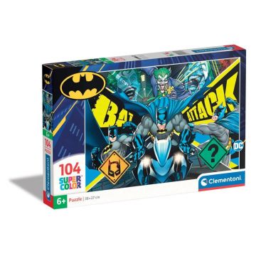 Puzzle 104 piese Clementoni Supercolor Batman Bat Attack 27174