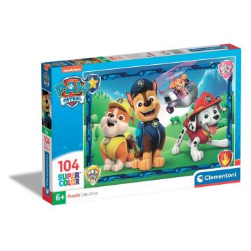 Puzzle 104 piese Clementoni Supercolor Paw Patrol 27177