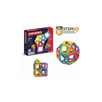 Clicstoys - Set de constructie Magnetic , Magformers , 30 piese