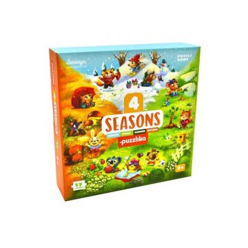 Cubika - Puzzle educativ Anotimpurile Puzzle Copii, pcs 17
