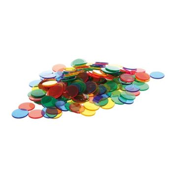 Joc sortare buline transparente, Edx Education, set de 500 bucati, multicolor