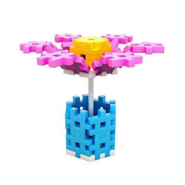 Meli Constructor - Set de constructie creativa Constructor Pink 200 piese, Meli