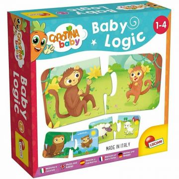 Puzzle animale Mama si puiul , Puzzle Copii, piese 24