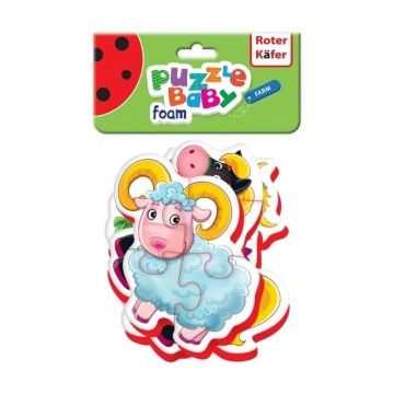 Puzzle Bebe Animale de la Ferma, 16 piese Roter Kafer RK6010-03