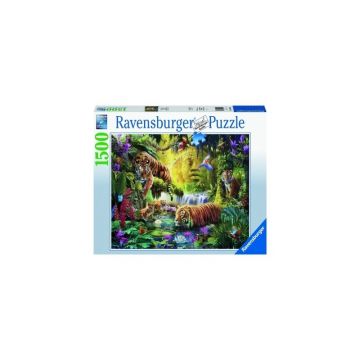 Puzzle Iaz Cu Tigri, 1500 Piese