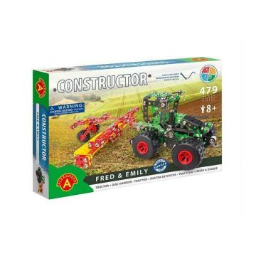 Set constructie 479 piese metalice Constructor-Fred & Emily, +8 ani Alexander