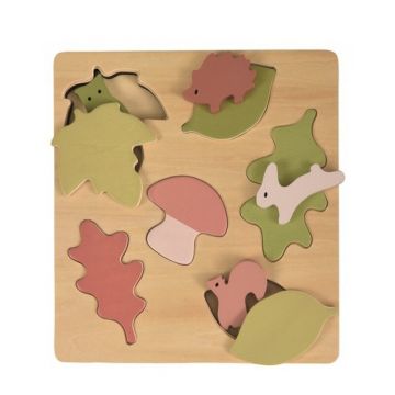 Egmont toys - Puzzle animale si frunze,