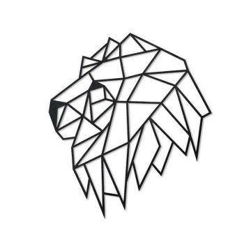 EWA - Puzzle din lemn Lion head , Puzzle Copii , Decorativ 3D, piese 134