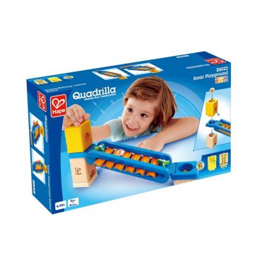 Hape - Set de constructie Loc de joaca sonic , Quadrilla