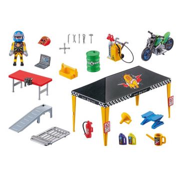Playmobil - Set de constructie Cort reparatii auto Stunt Show