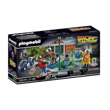 Playmobil - Set de constructie Cursa pe Hoverboard , Back to the Future