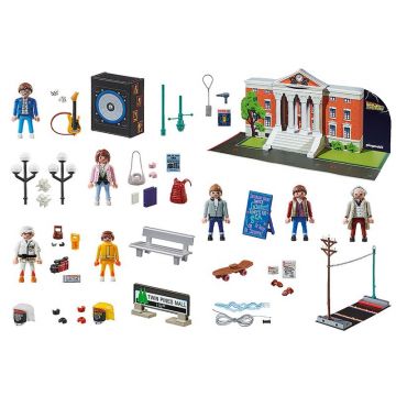 Playmobil - Set de constructie Inapoi in viitor , Calendar Craciun, Multicolor