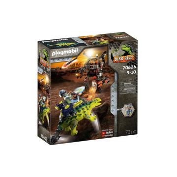 Playmobil - Set de constructie Saichania - Invazia robotilor , Dino Rise