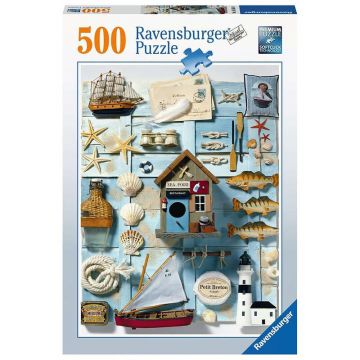 Ravensburger - PUZZLE LUCRURI MARINARESTI, 500 PIESE