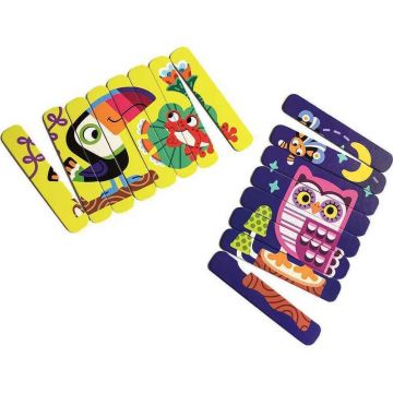Roter Kafer - Puzzle animale Pasari Din betisoare Puzzle Copii, piese 16