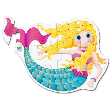 THE LEARNING JOURNEY - Puzzle de podea Sirena Puzzle Copii, piese 12