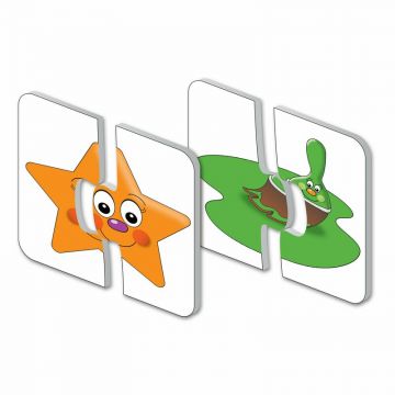 THE LEARNING JOURNEY - Puzzle educativ Culori si forme Set de potrivire Puzzle Copii, piese 30