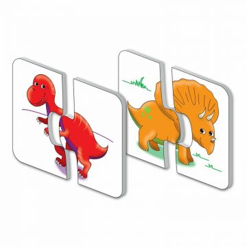 THE LEARNING JOURNEY - Puzzle educativ Dinozauri Set de potrivire Puzzle Copii, piese 30