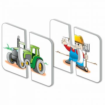 THE LEARNING JOURNEY - Puzzle educativ La ferma Set de potrivire Puzzle Copii, piese 30