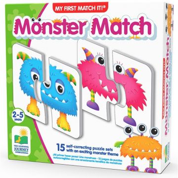 THE LEARNING JOURNEY - Puzzle educativ Monstrii Set de potrivire Puzzle Copii, piese 30
