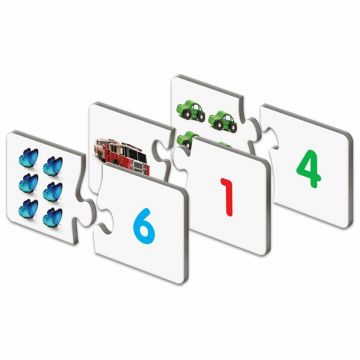 THE LEARNING JOURNEY - Puzzle educativ Potriveste cifrele numarand Puzzle Copii, piese 60