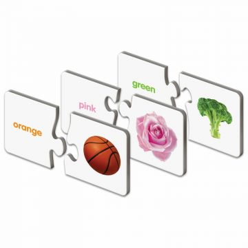 THE LEARNING JOURNEY - Puzzle educativ Potriveste culorile In limba engleza Puzzle Copii, piese 60