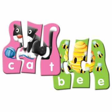 THE LEARNING JOURNEY - Puzzle educativ Potriveste literele In limba engleza Puzzle Copii, piese 60