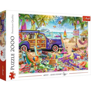 Trefl - Puzzle peisaje Vacanta tropicala , Puzzle Copii, piese 2000