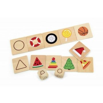 Viga - Puzzle din lemn Invata formele , Puzzle Copii, piese 35