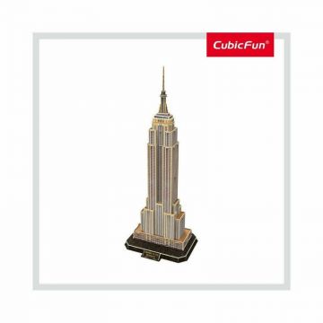 Cubic Fun - Puzzle 3D si Brosura-Empire State Building 66 Piese