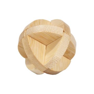 Fridolin - Joc logic IQ din lemn bambus in cutie metalica-3
