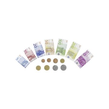 Goki - Joc de rol Bani de jucarie - Bancnote si monede Euro