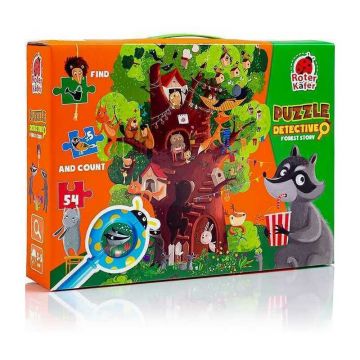 Puzzle Detectiv Povestea din Padure 54 piese Roter Kafer RK1080-04