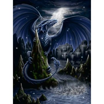 Ravensburger - Puzzle Dragonul Negru, 1500 Piese