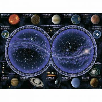 Ravensburger - Puzzle Harta Cereasca, 1500 Piese