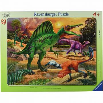 Puzzle Tip Rama Dinozauri, 42 Piese
