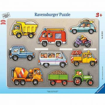 Ravensburger - Puzzle Tip Rama Vehicule, 10 Piese