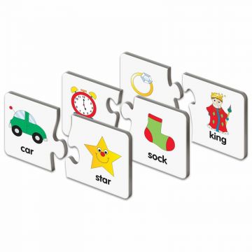 THE LEARNING JOURNEY - Puzzle educativ Potriveste rimele In limba engleza Puzzle Copii, piese 60