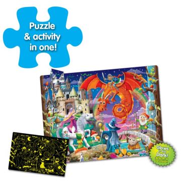 THE LEARNING JOURNEY - Puzzle personaje Fantezie Straluceste in intuneric Puzzle Copii, piese 100