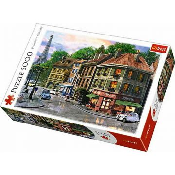 Trefl - Puzzle peisaje Strazile Parisului , Puzzle Adulti, piese 6000