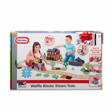 Blocuri de constructie -Tren cu aburi Little Tikes